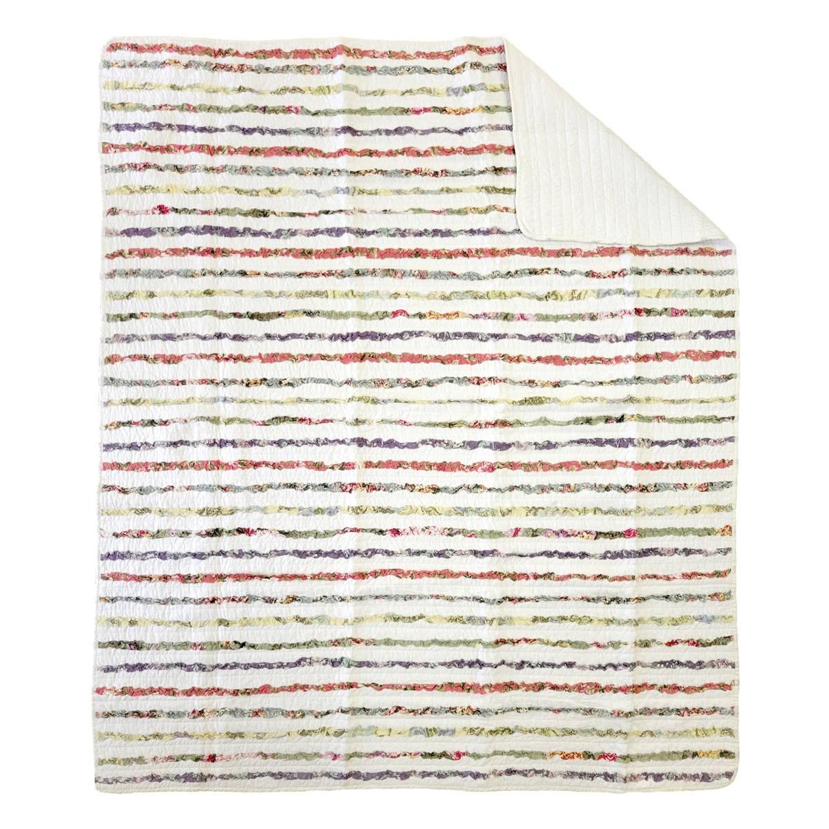 Greenland Home Fashions™ Bella Ruffle Reversible Quilted Throw