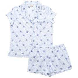 Womens Laura Ashley® Short Sleeve Floral Short Pajama Set