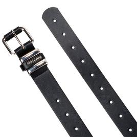 Womens Steve Madden Logo Plaque Belt