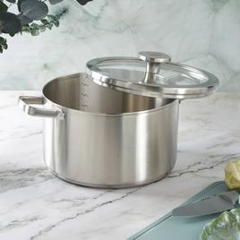 BergHOFF Graphite Stainless Steel 10in. Stockpot w/ Glass Lid
