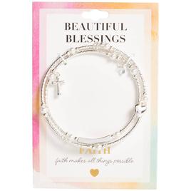 Beautiful Blessings Faith And Grace Coil Bead Bracelet