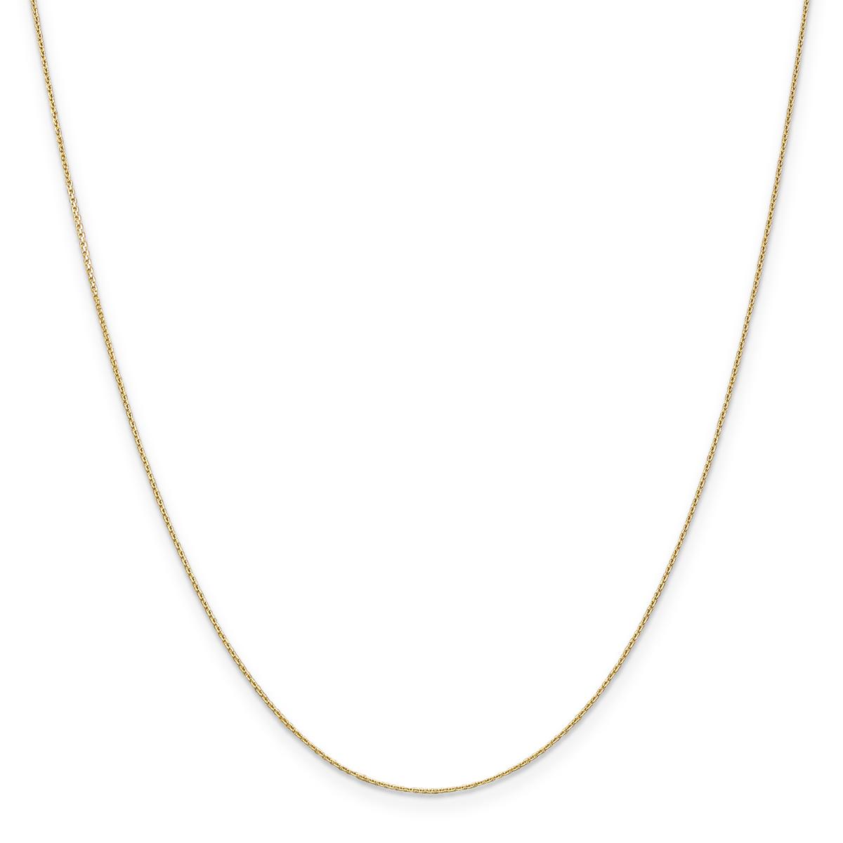 Gold Classics(tm) .65mm. 14kt. Diamond Cut Cable Chain Necklace