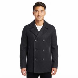 Mens Nautica(R) Wool Peacoat