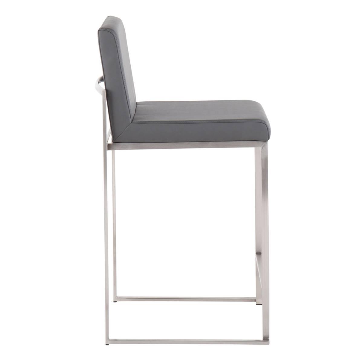 LumiSource Fuji Contemporary High Back Counter Stools - Set of 2