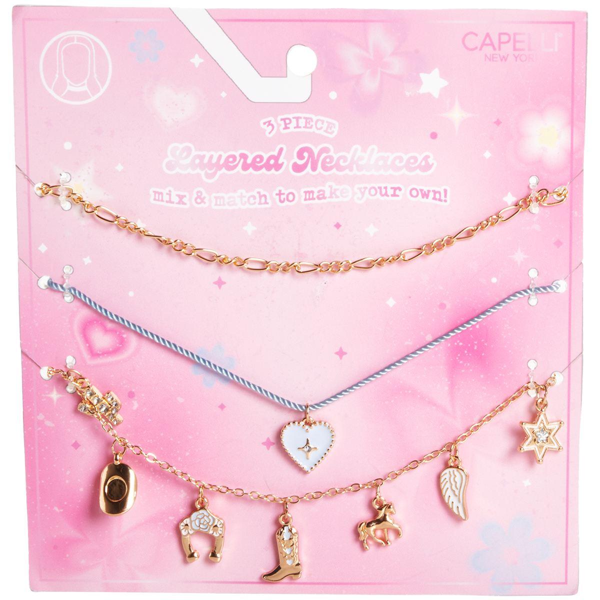 Girls Capelli(R) New York 3pc. Layered Western Necklace