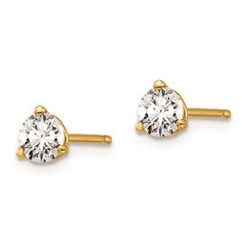 Pure Fire 14kt. Yellow Gold Lab Grown 1/2ctw. Diamond Earrings