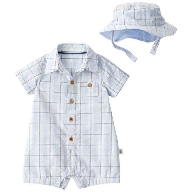 Baby Boy (NB-9M) Carter's®  2pc. Plaid Romper & Hat Set