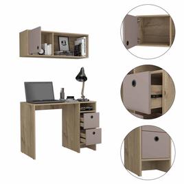 FM FURNITURE Light Oak Tokyo Office Set