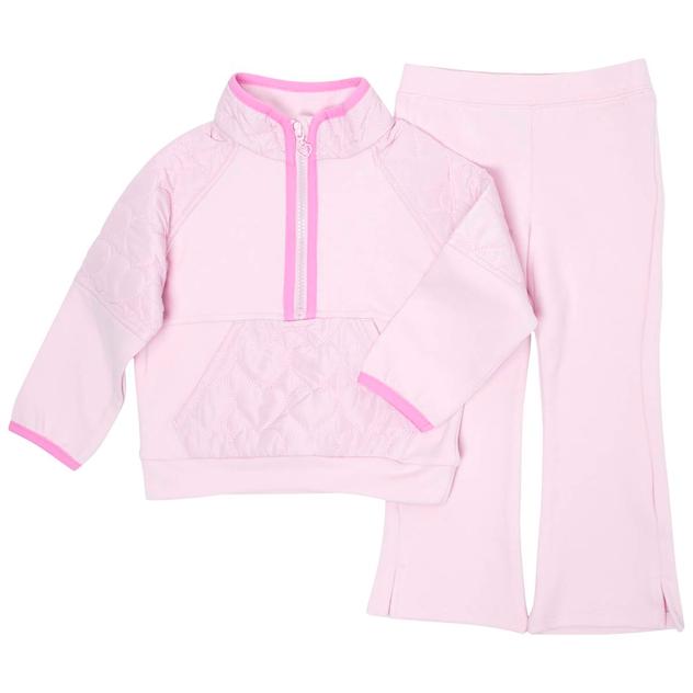 Toddler Girl 90 Degree® by Reflex Heart Quilt Top & Leggings