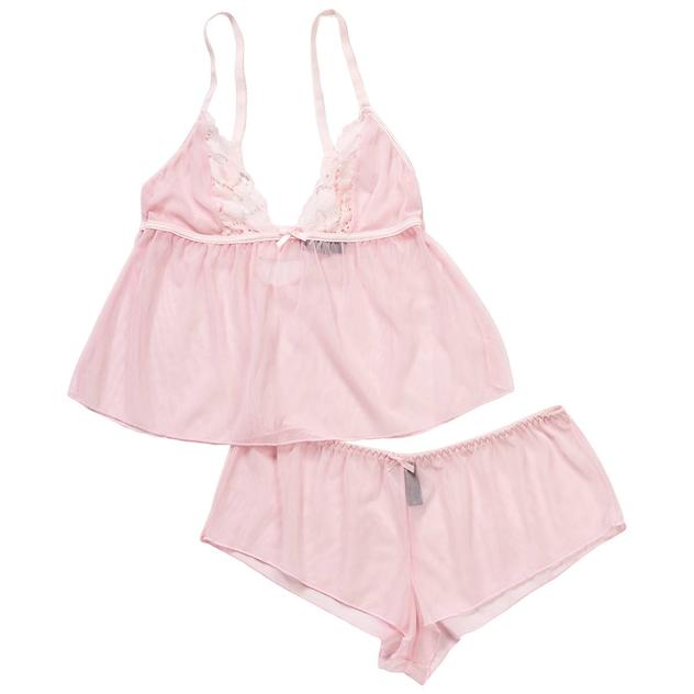 Womens Rachel Roy Soft Cup Cami Babydoll Set