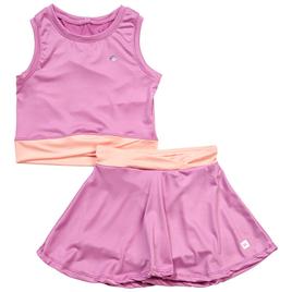 Girls (4-6x) RBX 2pc. Crossover Tank & Skort Set - Pink Orchid