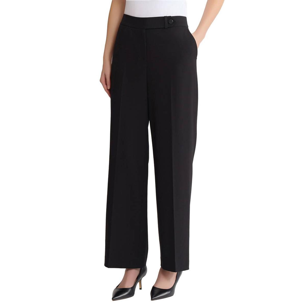 Womens Jones New York Straight Leg Dress Pants with Extended Tab