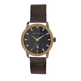 Mens Geoffrey Beene(R) Gold 42mm Diamond Bezel Watch - GBA0001GUD