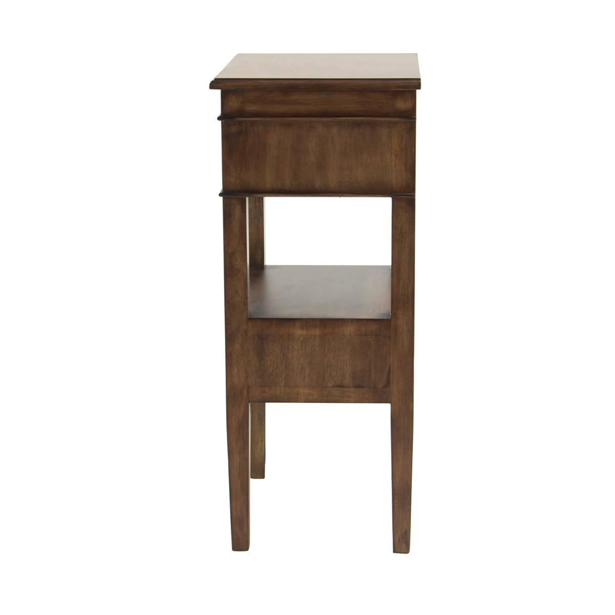 9th & Pike® Brown Pine Traditional Accent Table