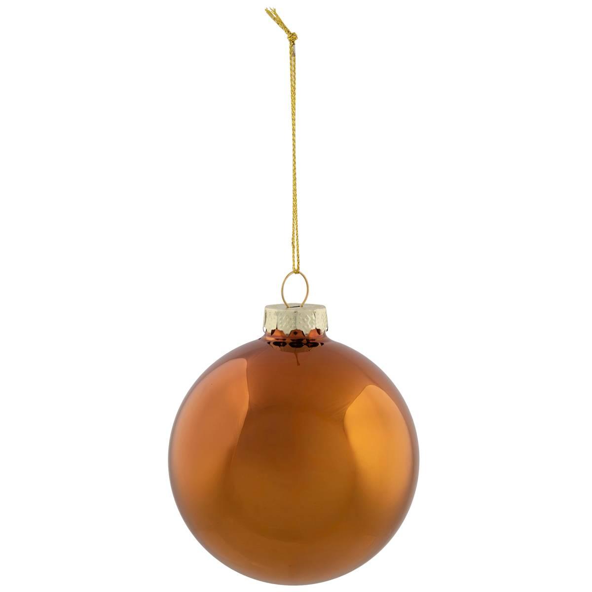 Northlight Seasonal 6pc. Glass 2-Finish Christmas Ornaments
