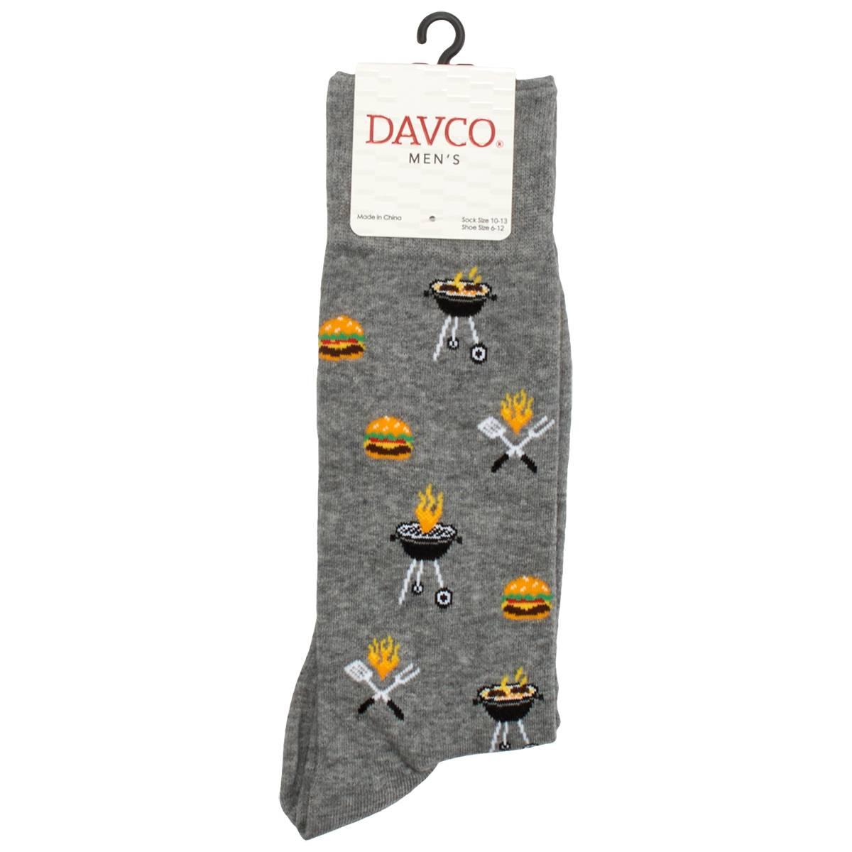 Mens Davco(R) Barbecue Crew Socks