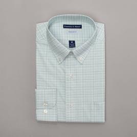 Mens Preswick & Moore(R) Regular Fit Plaid Dress Shirt - Green