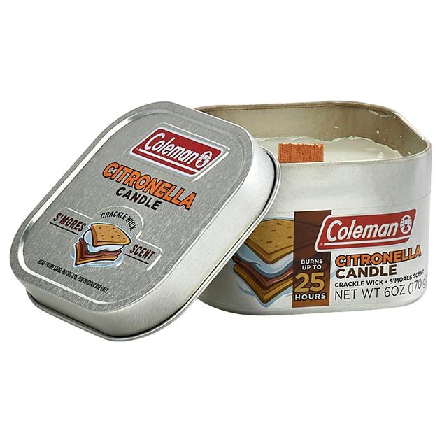 Coleman S'mores Scented Citronella Candle w/ Crackle Wick