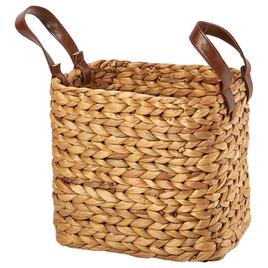 Baum Brothers Small Arrow Weave Water Hyacinth Rectangle Basket