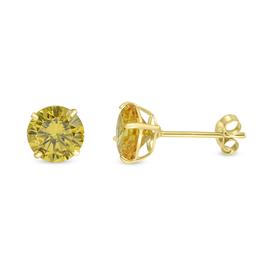 Gemstone Classics(tm) 14kt. 6mm Citrine Stud Earrings