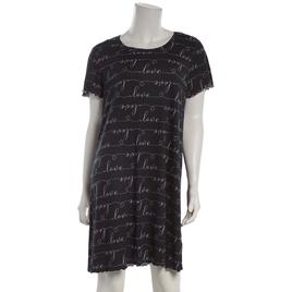 Womens Charmour Short Sleeve Love Script Nightshirts