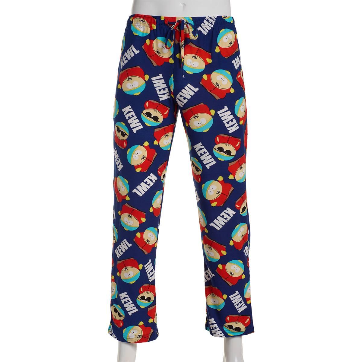 Mens South Park Kewl Pajama Pants - Blue
