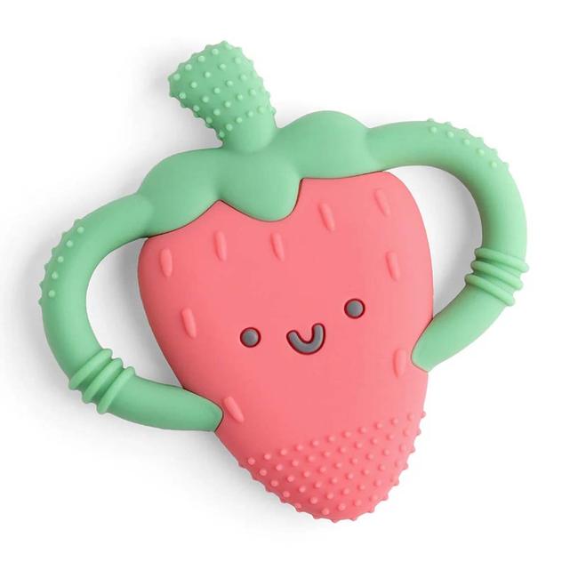 Baby Unisex Itzy Ritzy Strawberry Silicone Teether