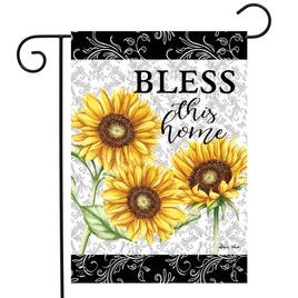Briarwood Lane Bless This Home Sunflower Garden Flag
