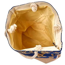 Renshun Metallic Nautical Beach Tote