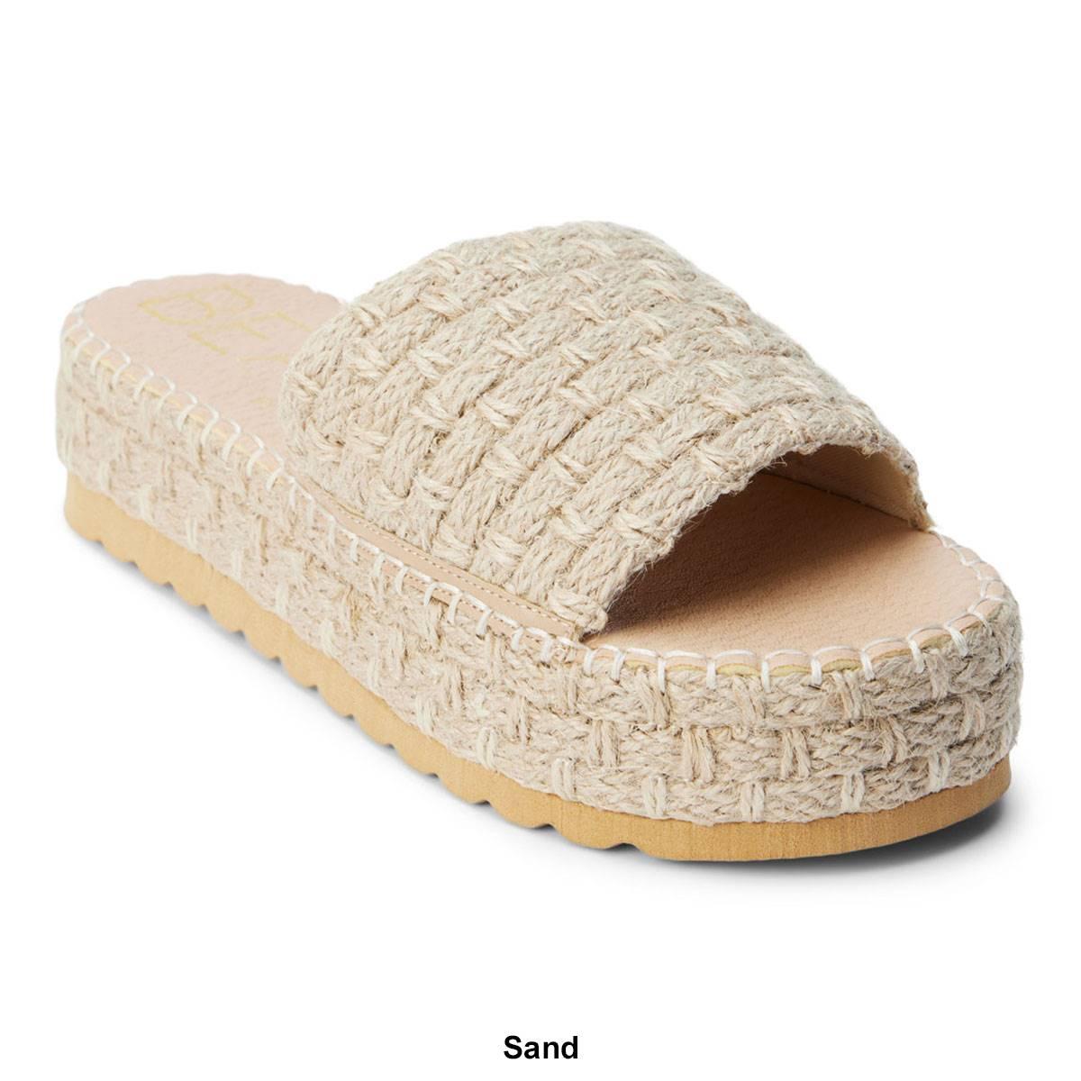 Womens Beach by Matisse Del Mar Platform Slide Sandals