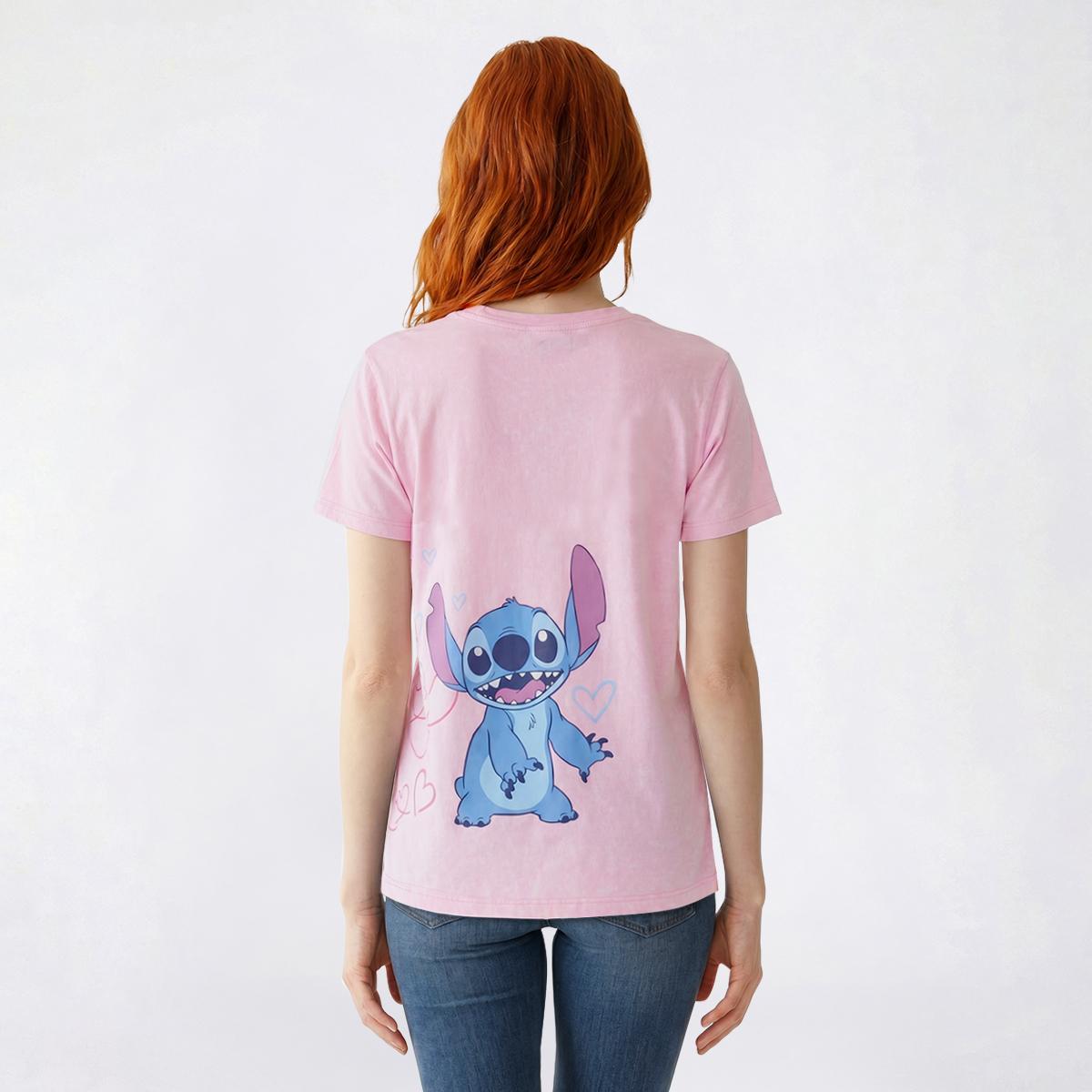 Juniors C-Life Mineral Wash Stitch Front Back Boyfriend Tee