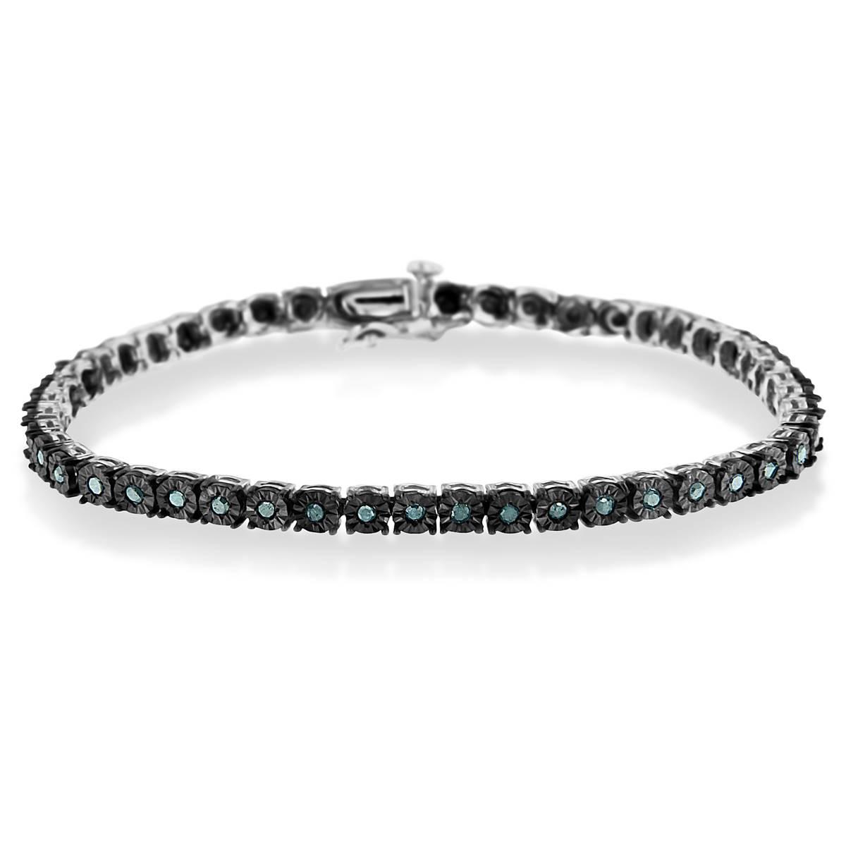 Diamond Classics(tm) Color Treated Miracle Tennis Bracelet