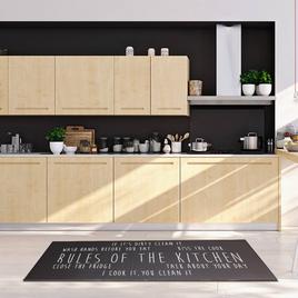 J&V Textiles Cloud Comfort "Rules of The Kitchen" Kitchen Mat