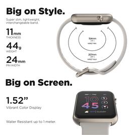 Adult Unisex iTouch Air 4 Titanium Smart Watch - TA4M01-TM1