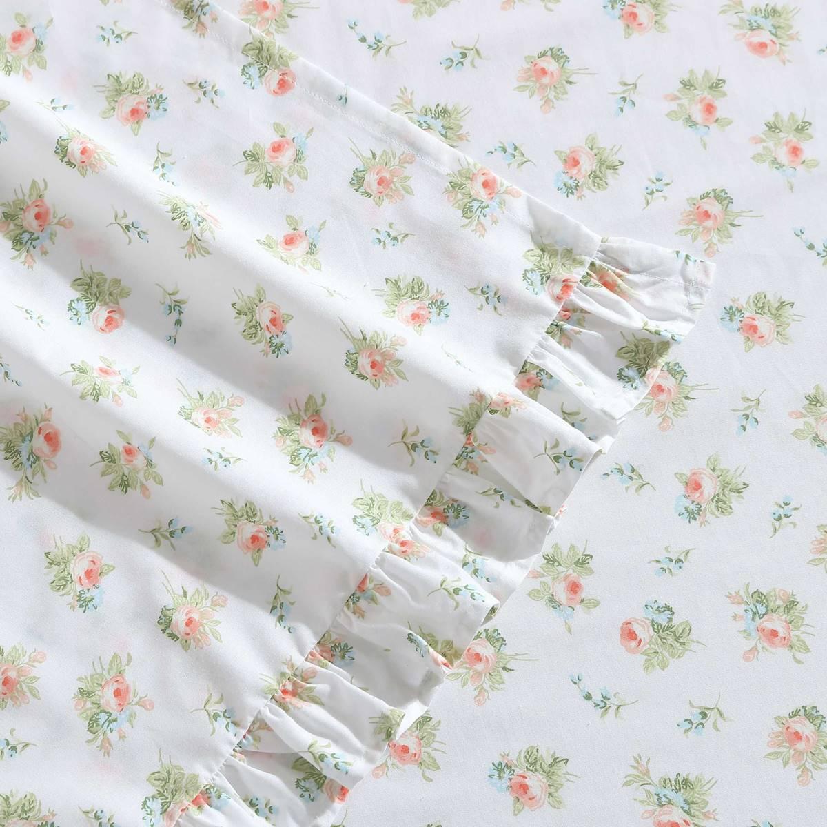 Laura Ashley Roseford 100% Cotton Floral Sheet Set
