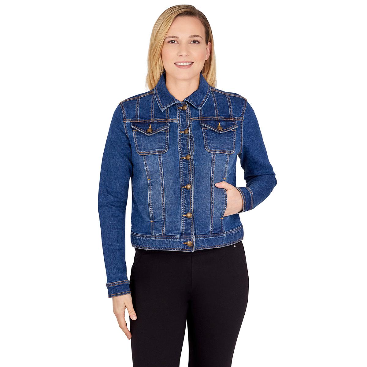 Petite Skye''s The Limit Essentials Denim Jacket with Pockets