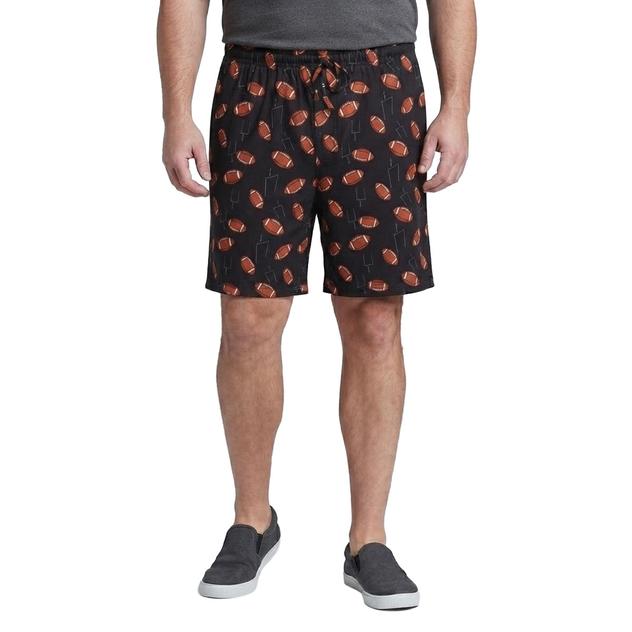 Mens Big & Tall Preswick & Moore® Football Pajama Shorts