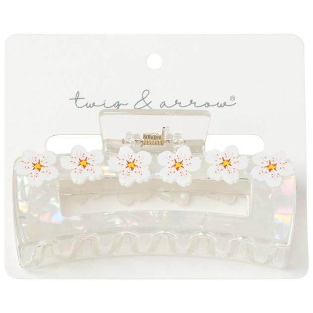 Womens Twig & Arrow Iridescent Square Claw Clip