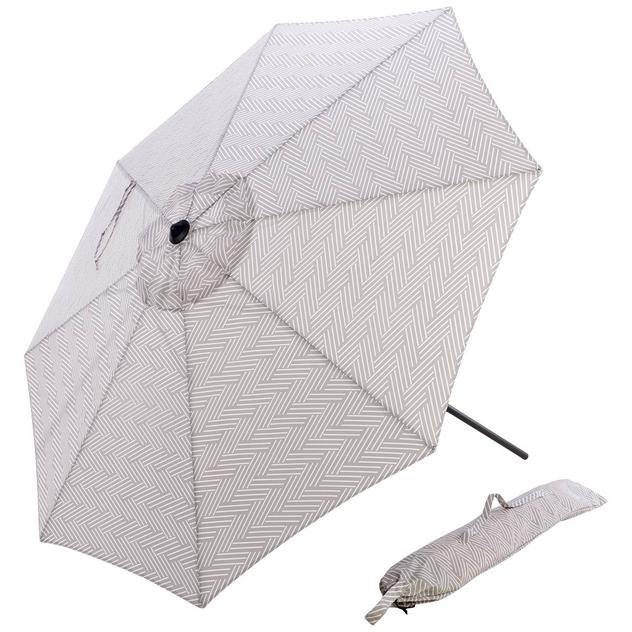 Allen + Roth 9ft. Market Umbrella - Grey