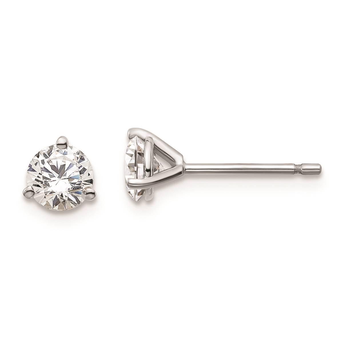Pure Fire 14kt. White Gold 3/4ctw. Lab Grown Diamond Earrings