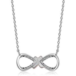 Nova Star® 1/10ctw. Lab Grown Diamond Two Tone Infinity Necklace