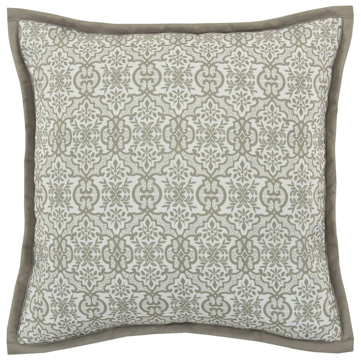 Royal Court Evergreen Square Quilted Decorative Pillow - 16x16