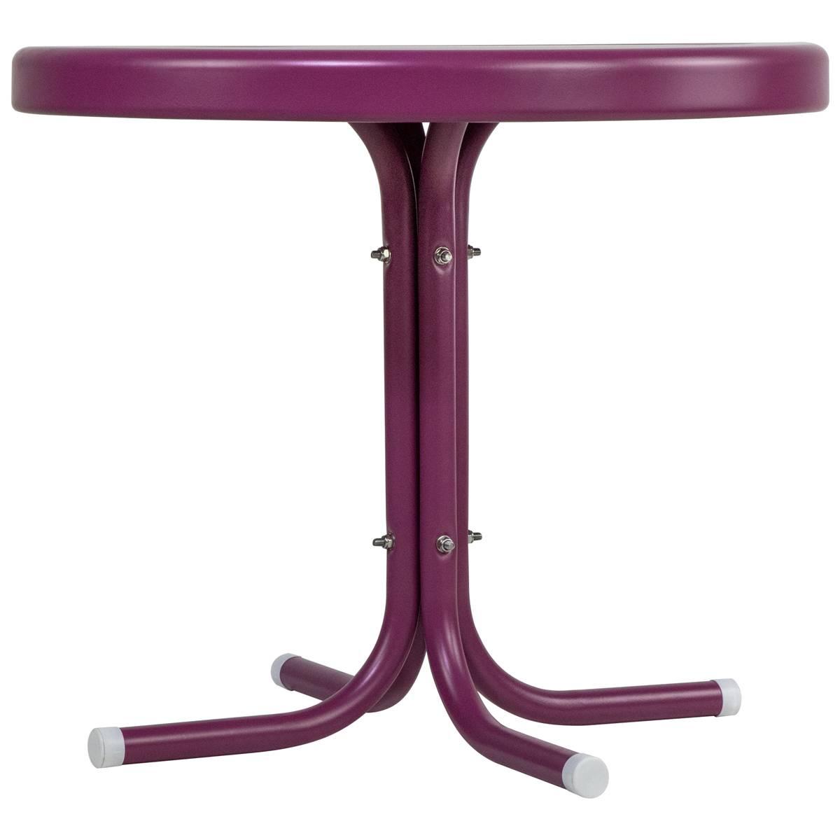 Northlight Seasonal 22in. Retro Tulip Side Table - Purple