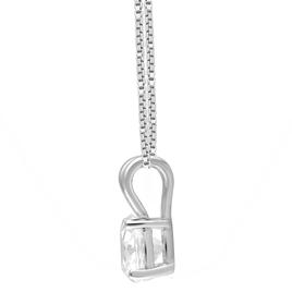 Nova Star® White Gold Lab Grown Diamond Solitaire Pendant