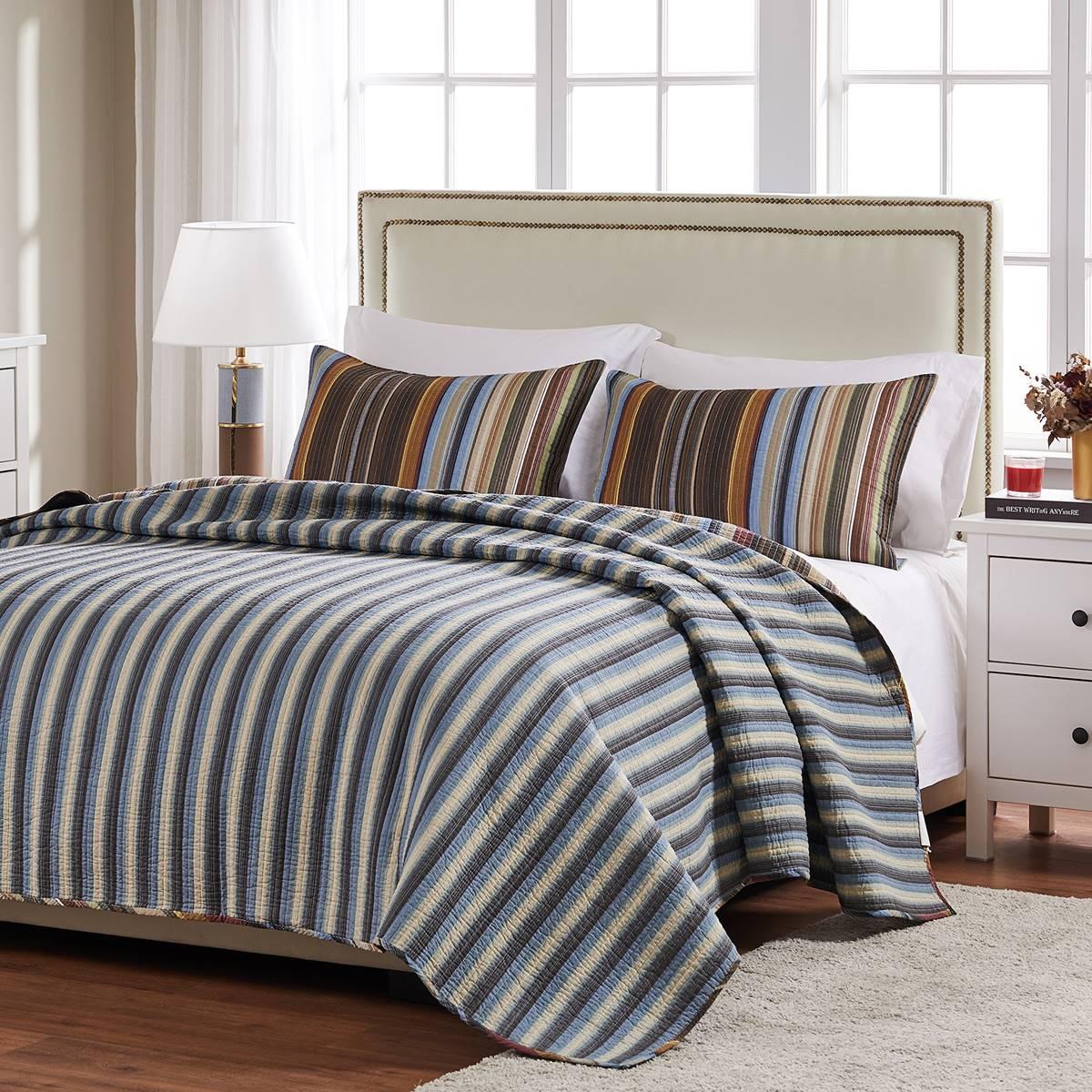 Greenland Home Fashions™ Durango Earth Striped Quilt Set