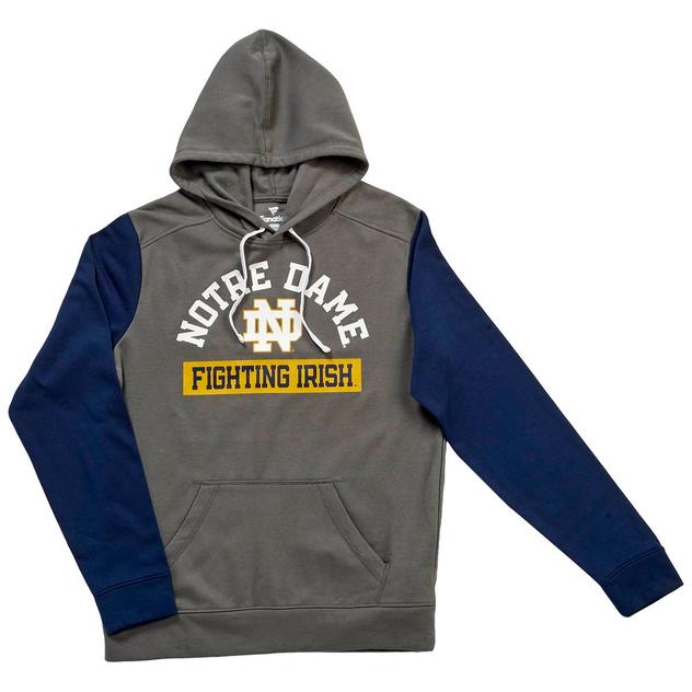Mens Fanatics Notre Dame Color Block Hoodie
