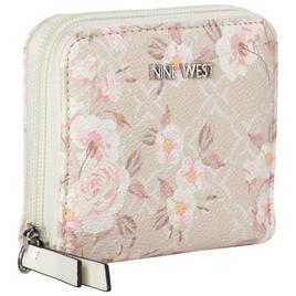 Womens Nine West Norah Zip Around Wallet - Milk Logo Floral