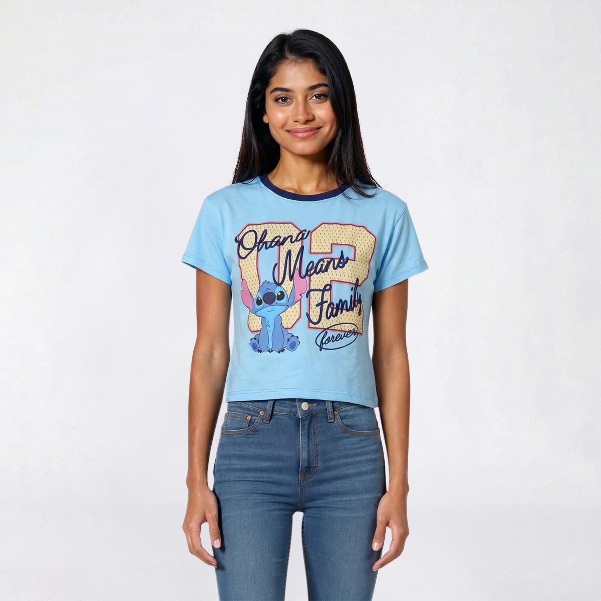 Juniors Freeze Stitch 02 Contrast Skimmer Tee