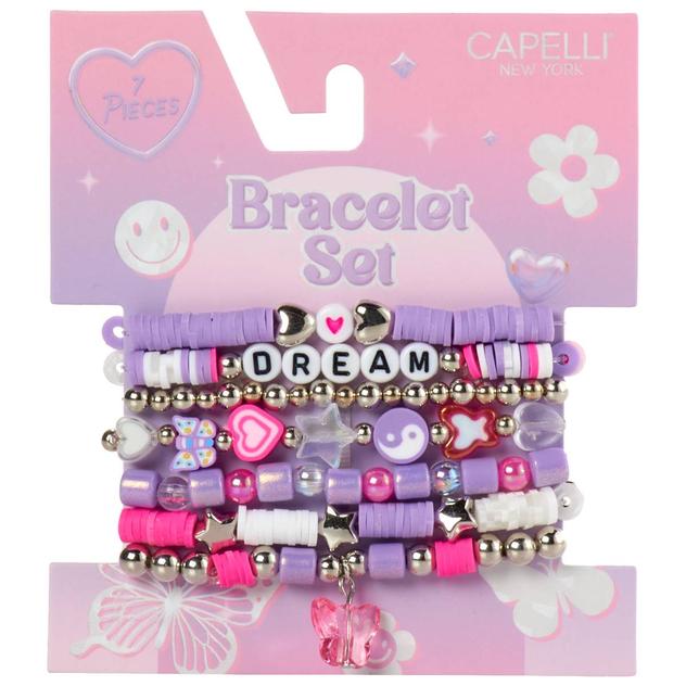 Girls Capelli® New York 7pc. Dream Butterfly Bracelet Set