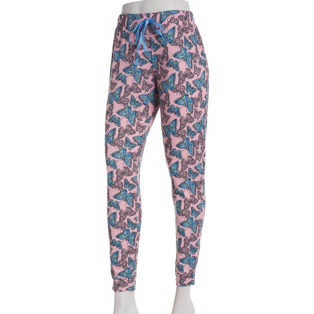 Petite Dollhouse Graphite Butterfly Brushed Pajama Joggers